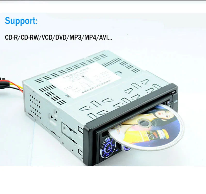 12 В автомобильное радио Стерео FM MP3 аудио плеер USB SD порт In Dash один DIN размер DVD CD