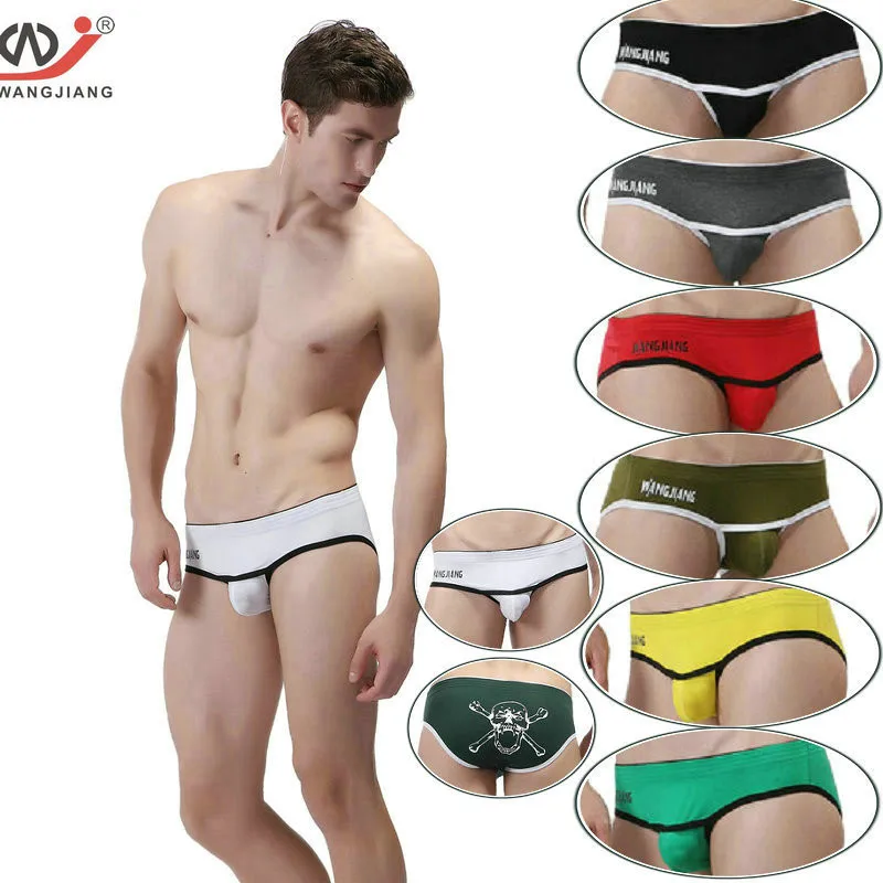 Мужское нижнее белье WJ сексуальные и удобные хлопковые мужские трусы с низкой