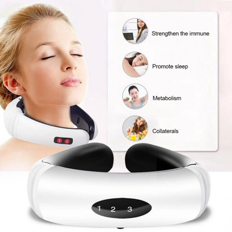 Многофункциональный массажер для шеи физиотерапевтические электроды