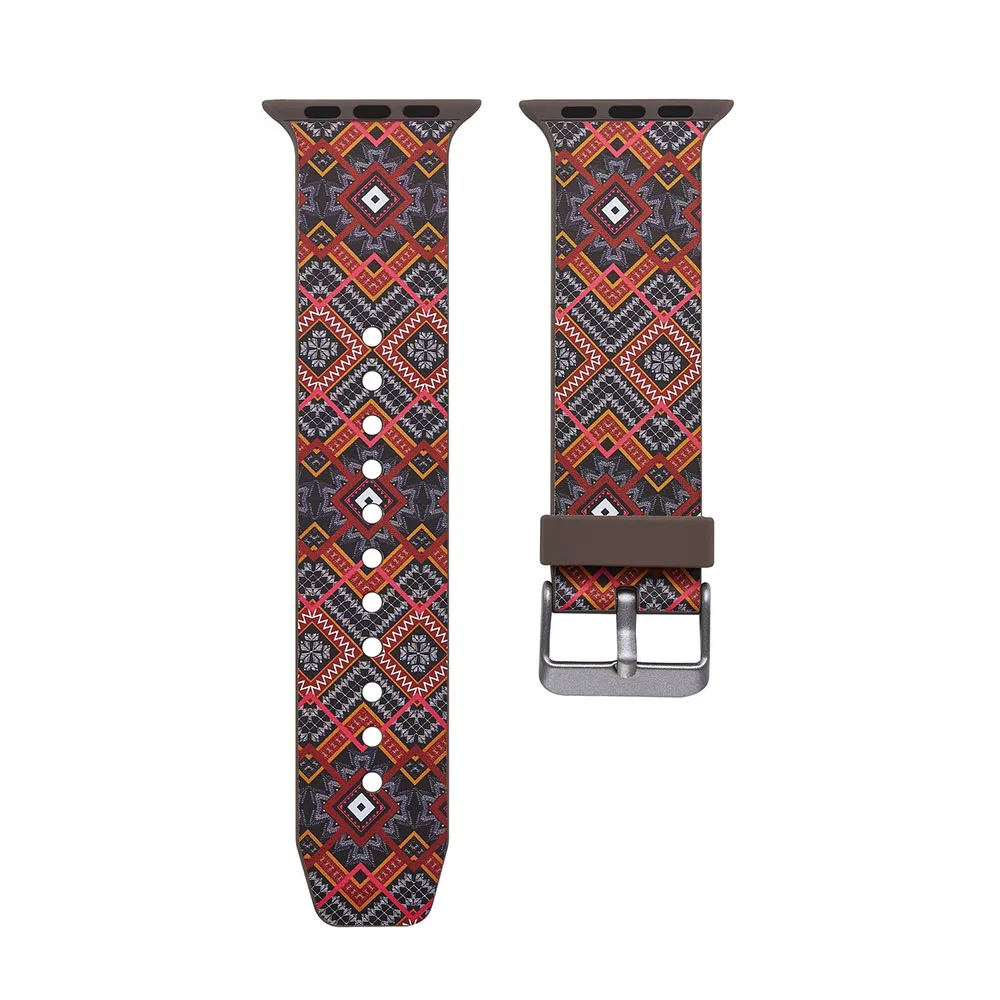 Силиконовый ремешок для Apple Watch 4 44 мм 40 мм силиконовый ремешок для Apple watch series 4 3 2 ремешок для спортивных часов резиновый браслет - Цвет ремешка: C17