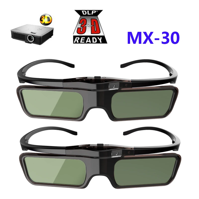 2 шт очки для активных затворов DLP LINK 3D Xgimi Z4X/H1/Z5 Sharp LG Acer H5360 Jmgo BenQ w1070 проекторы|active