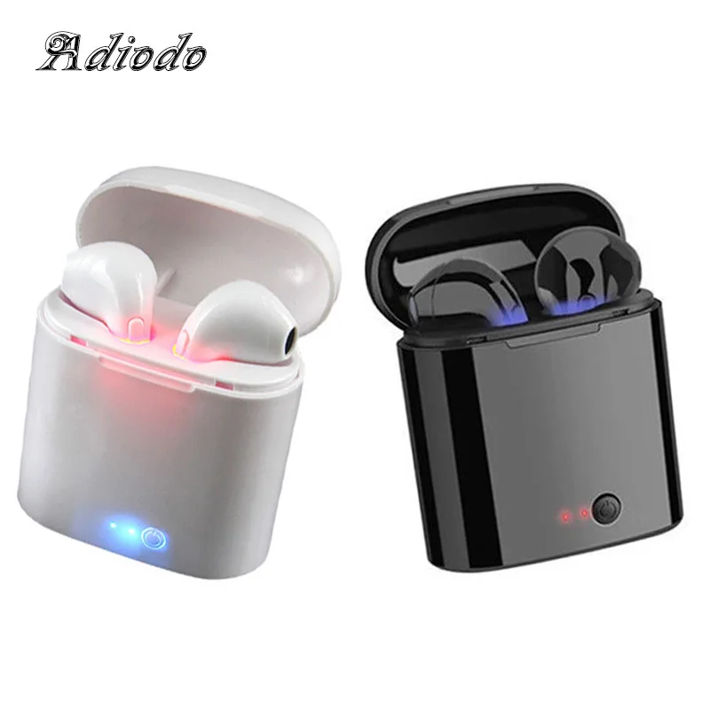 I7s TWS Мини Bluetooth Беспроводные наушники с зарядным устройством спортивные