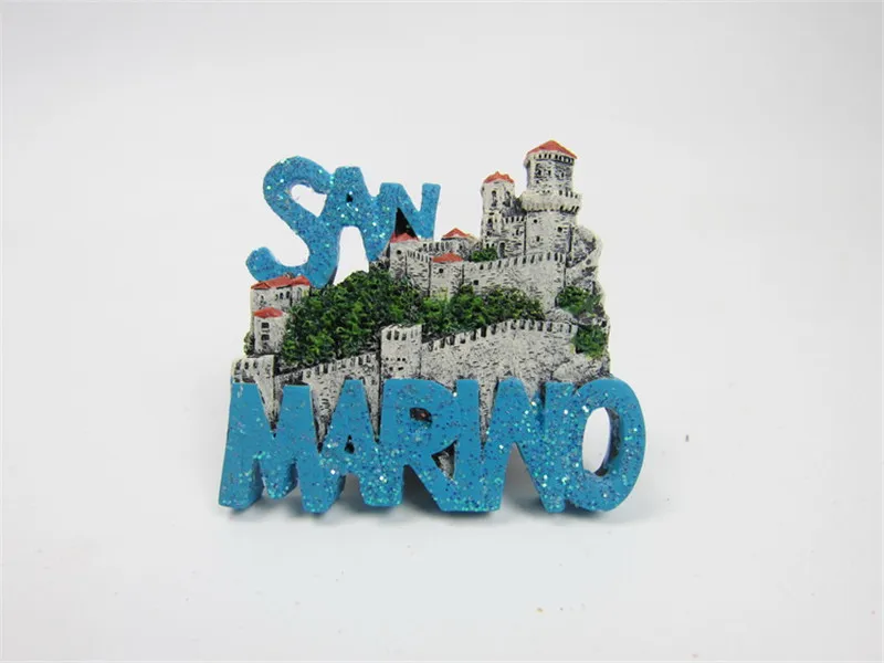 Ручной работы Республика Сан Марино крепление титано 3D магниты на холодильник