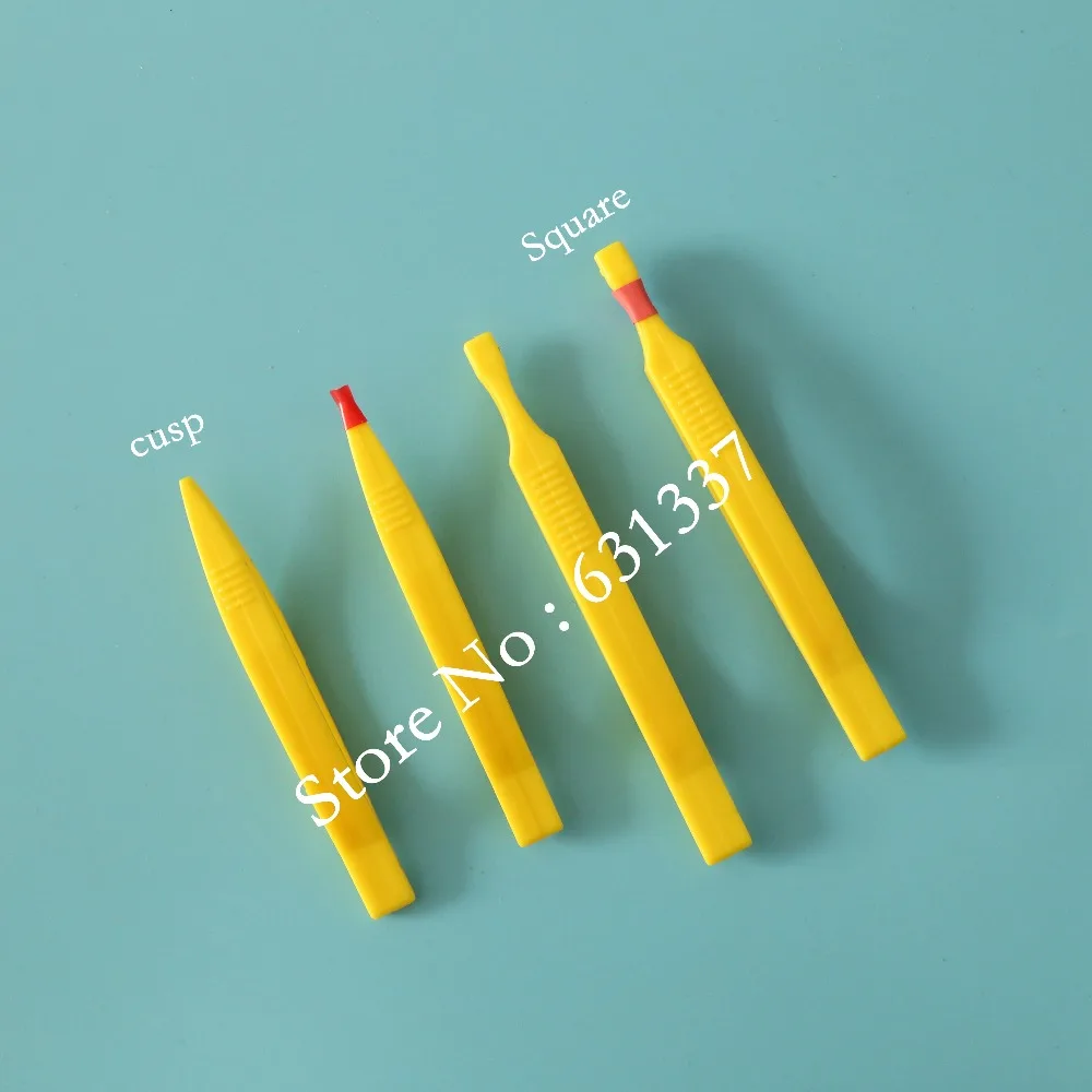 Лабораторные Пластиковые Желтые щипцы с квадратной головкой|head model|head cushionheads up
