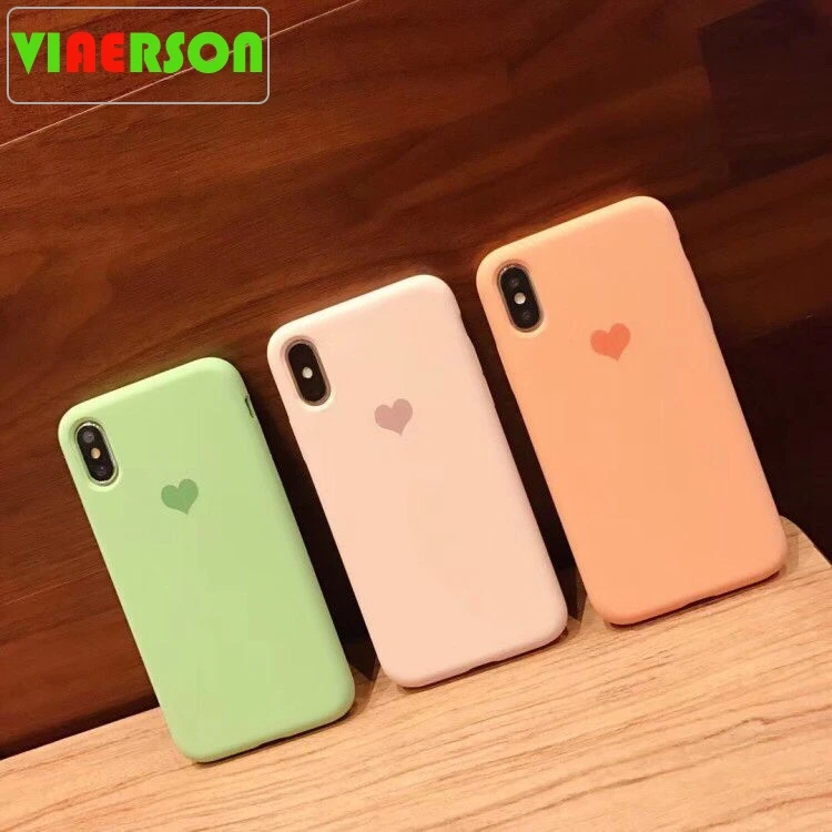 Милый чехол с сердечком 3D силиконовый для iPhone XR XS Max X 6 6S 7 8 Plus чехлы телефонов