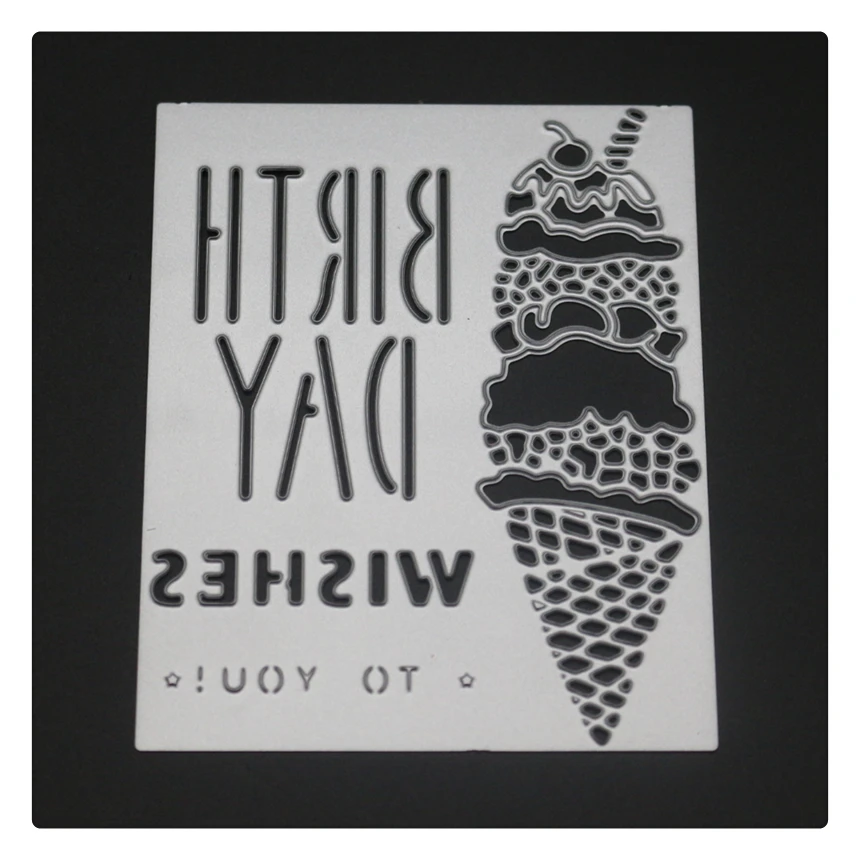 Металлические Вырубные штампы YINISE для фотографий мороженое фотография | Дом и