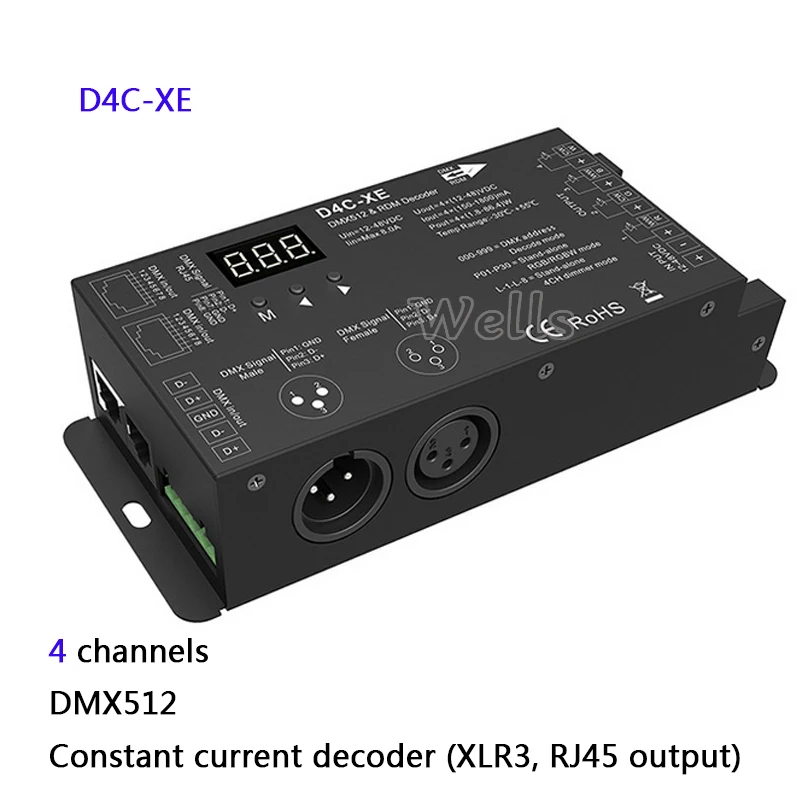 Фото 4 канала постоянного Напряжение или постоянный ток DMX512 и RDM декодер с цифровым 4 канала постоянного Напряжение или постоянный ток DMX512 и RDM декодер с цифровым