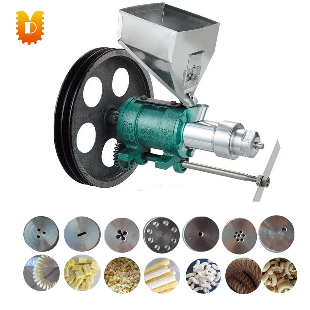 

Auto corn/rice puffing machine Multifunction cereal bulking machine Puffed snack food extruder making machine