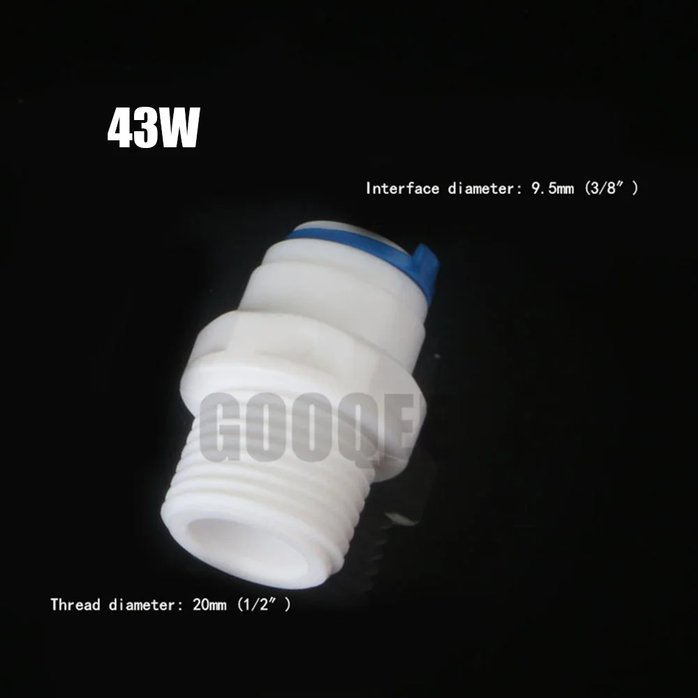RO водопроводный прямой фитинг 1/4 3/8 OD шланг 1/" 1/4" 1/" 3/8" BSP наружная резьба пластиковая система быстрого соединителя очистка воды