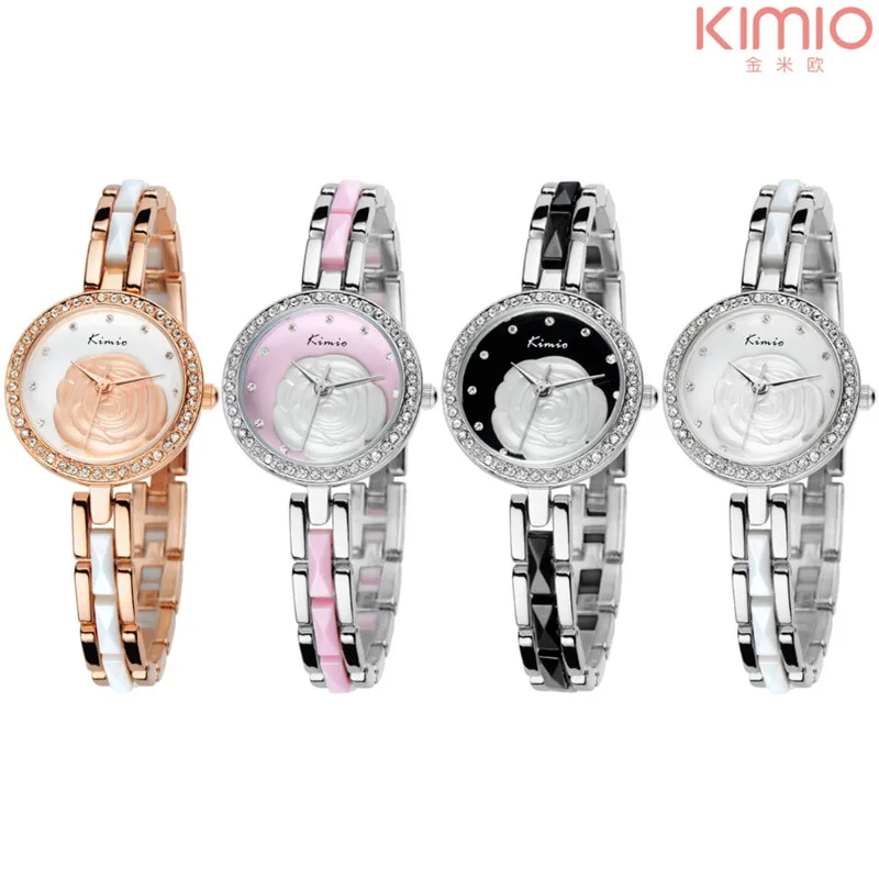 

2018 KIMIO Luxury Low-key Watch Wedding Watch Golden Leisure Watch Weibliche Uhr Women's Watch