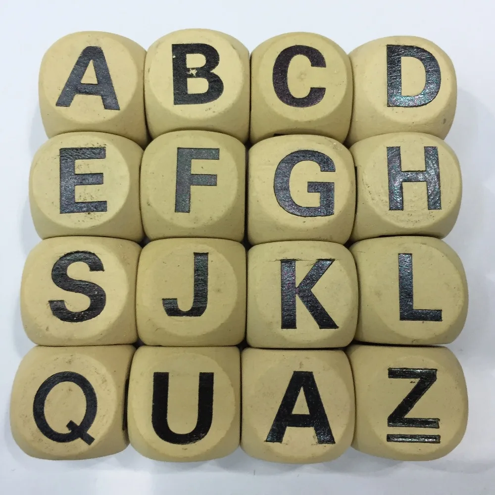 Горячая Распродажа 16 шт. белые черные буквы кубик алфавита свободные плоские