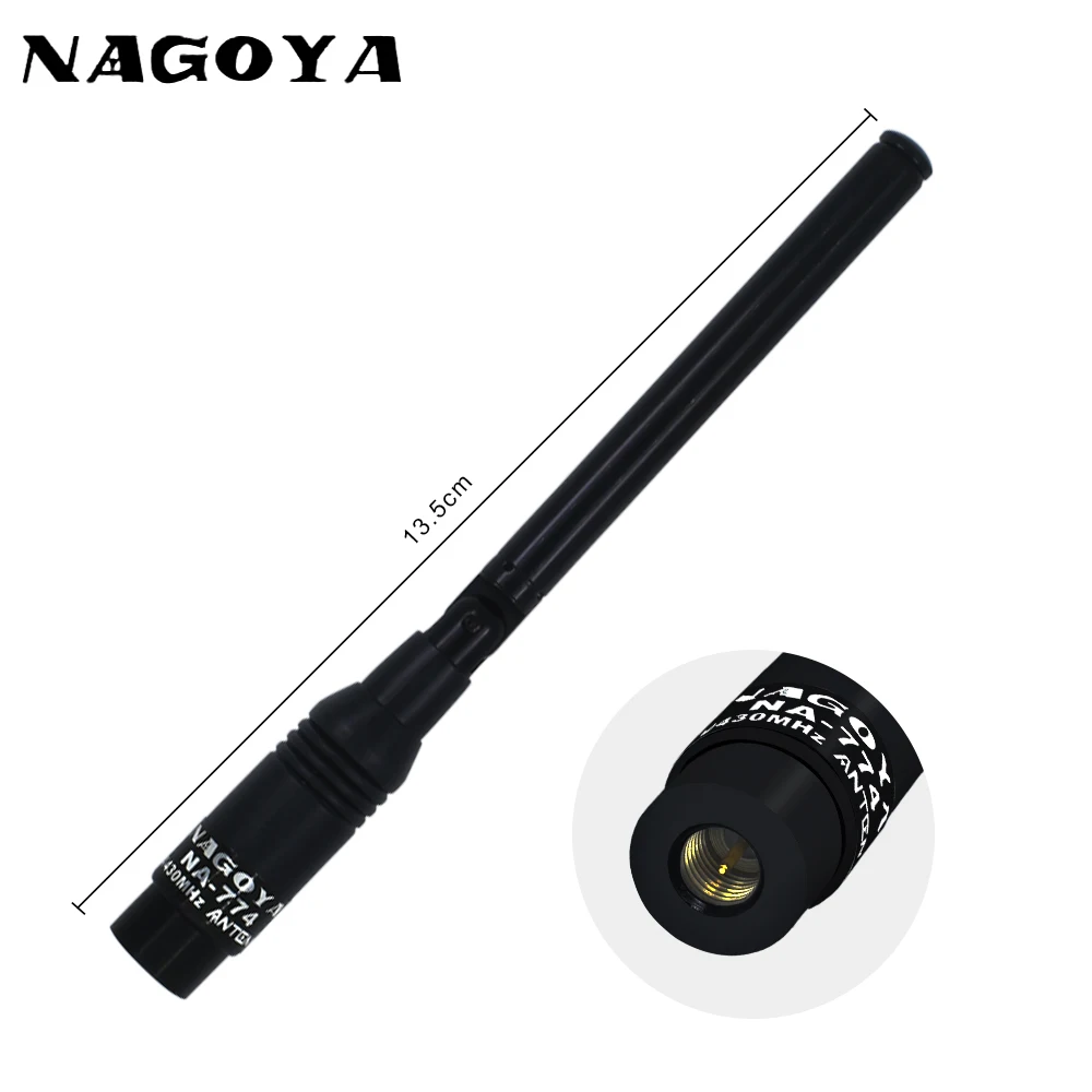 Двухдиапазонная антенна NAGOYA VHF UHF 144/430 мгц рация двусторонняя Radi для Baofeng Yaesu NA 774