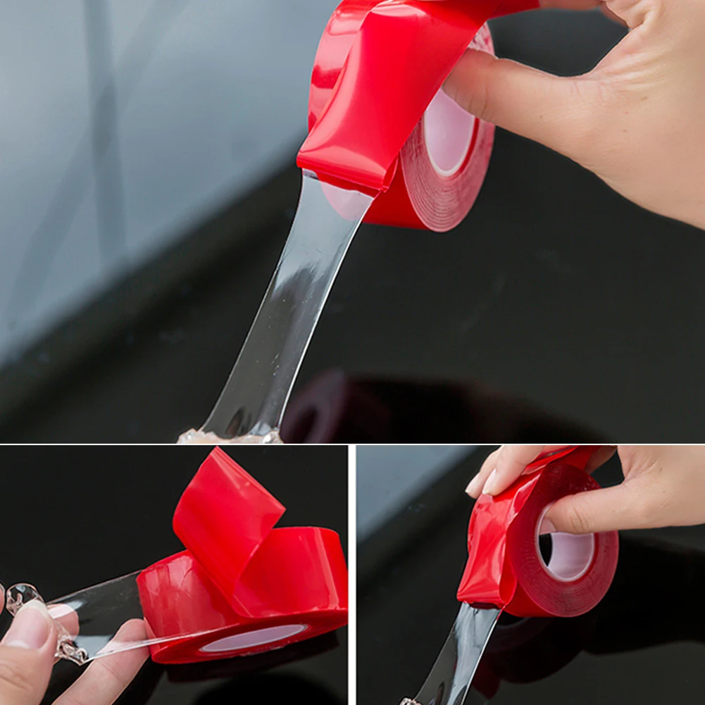 Transparent Double Sided Tape Household Wall Hangings Adhesive Car Sticker Glue Tapes Auto 15mmX3m/30mmX3m | Обустройство дома