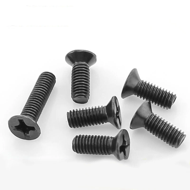 150 pcs-m3 * 4/5/6/8/10/12/16/25 винт с плоской головкой/черный механический винт/потайной