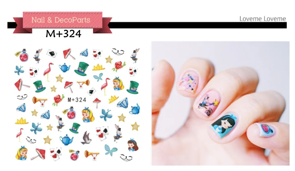 New 5 sheet 19 types Sailor Moon cartoon adhesive sticker nail available at super low prices M+311-329 | Красота и здоровье