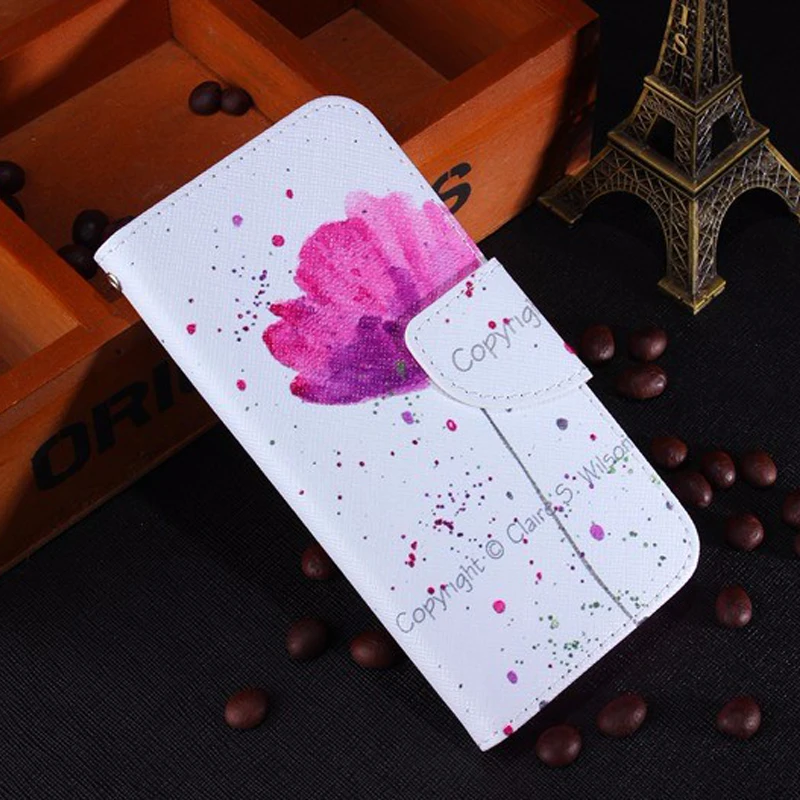 Модный чехол из искусственной кожи с рисунком для Sony Xperia C6 XZ XA1 Plus XZ1 Compact Mini XA2 Ultra