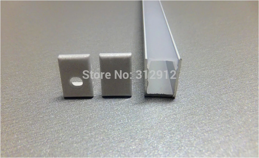 Светодиодная лента длина 1 м алюминиевый профиль с крышкой из поликарбоната