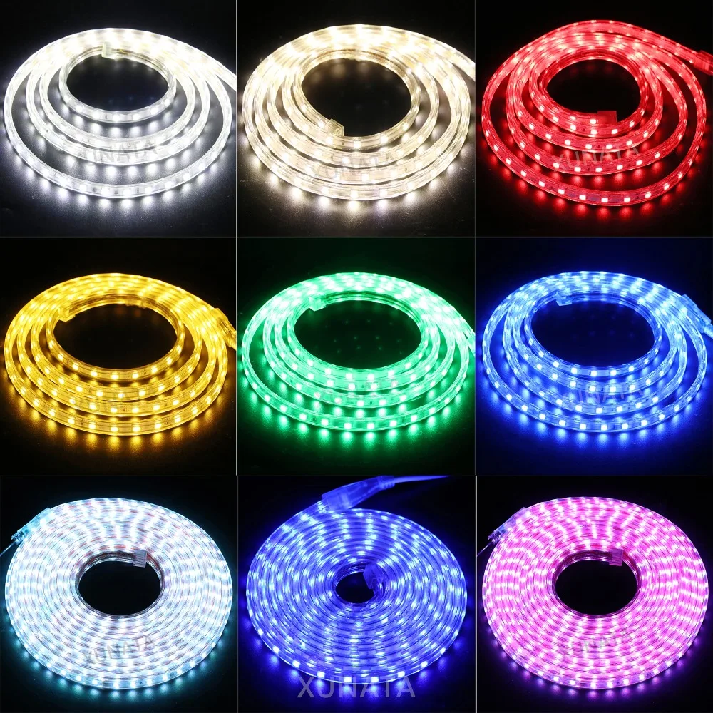 Светодиодная лента RGB 5050 60 светодиодов/м водонепроницаемая гибкая