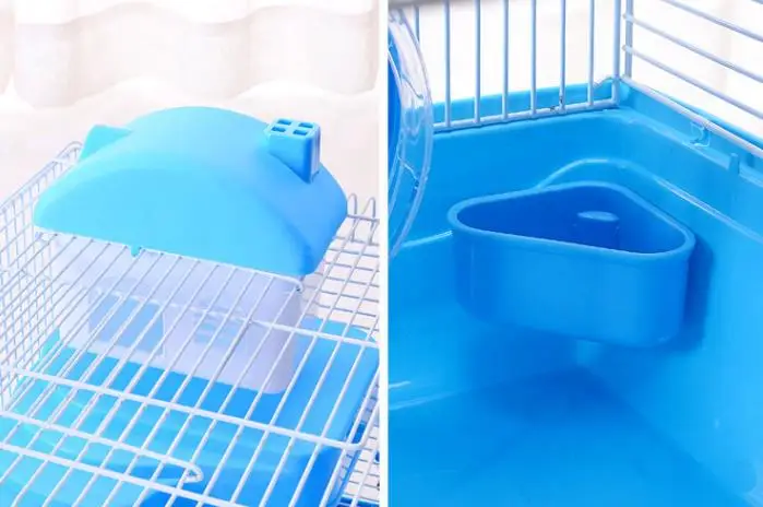 Двухслойная клетка для хомяка роскошная вилла пещера домашних животных