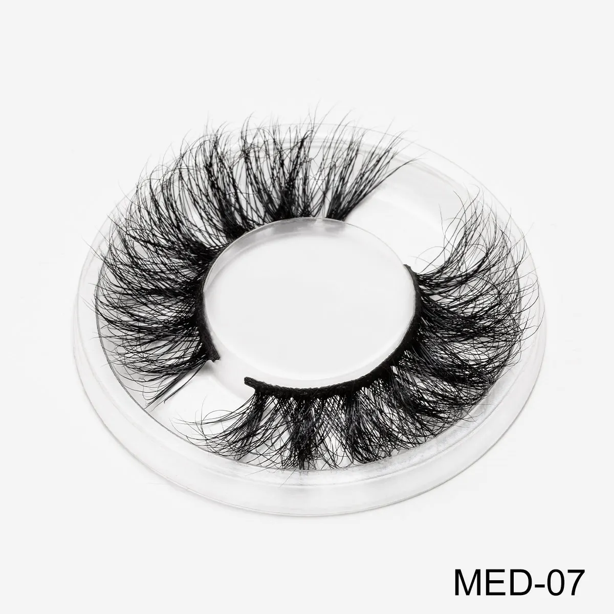 3D Mink Eyelashes Fluffy Natural False Eyelashes Without Damage Handmade False Eyelashes Reusable Eye Extension Makeup Tools - Цвет: MED-7