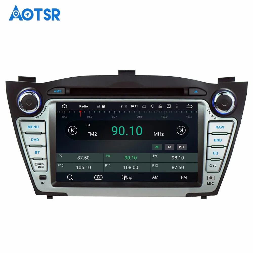 Android 8 1 автомобильный DVD CD плеер GPS навигация для Hyundai IX35 Tucson 2009-2015 мультимедийная