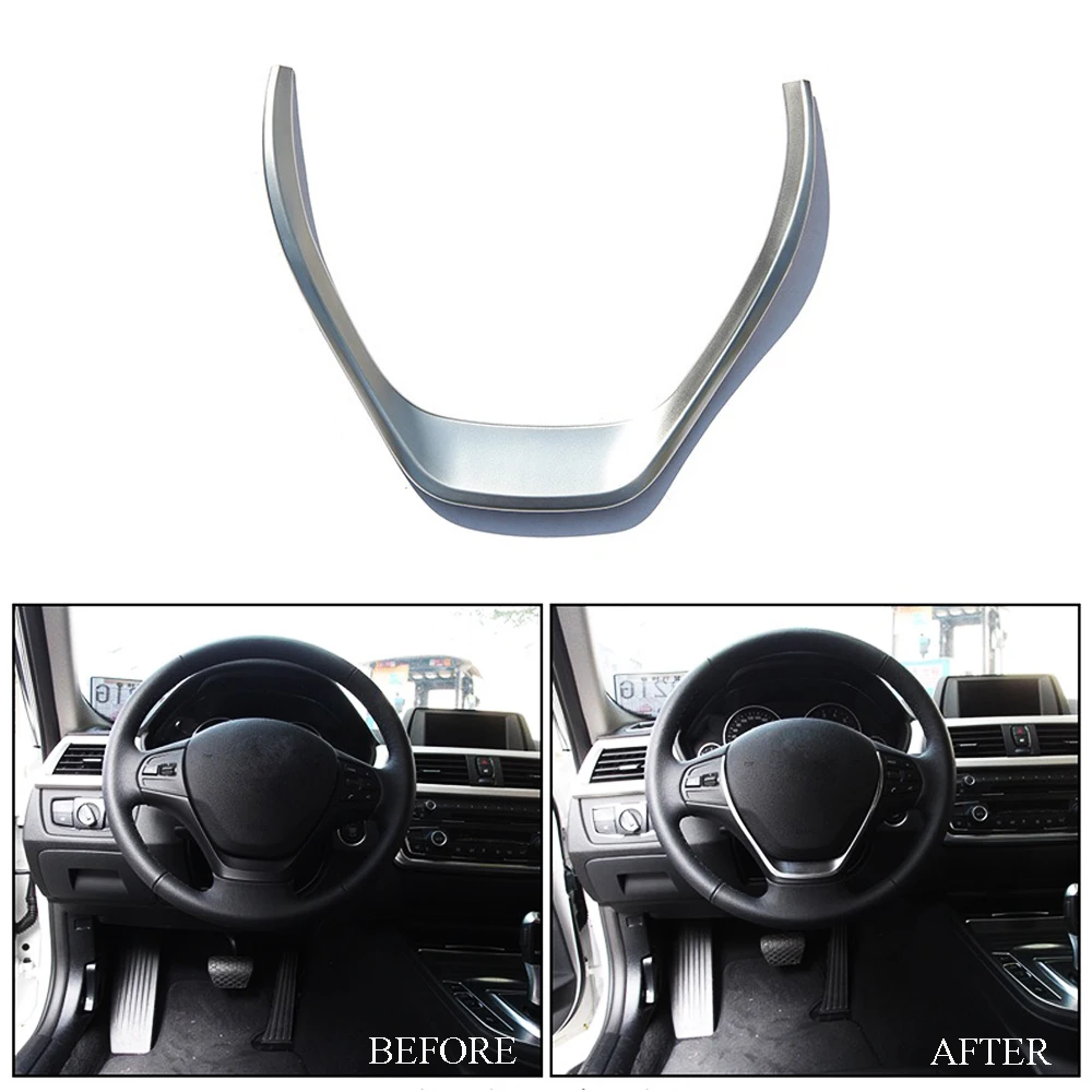 

JEAZEA ABS Хромированная накладка на руль для BMW 3 серии F30 316i 318d 320d для BMW 1 серии F20 114i 116i 118i 2013