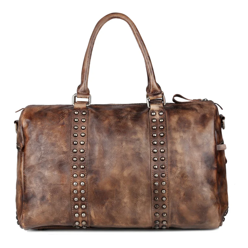 MANJH Дизайнерская Дорожная сумка-мессенджер винтажная восковая короткая модная