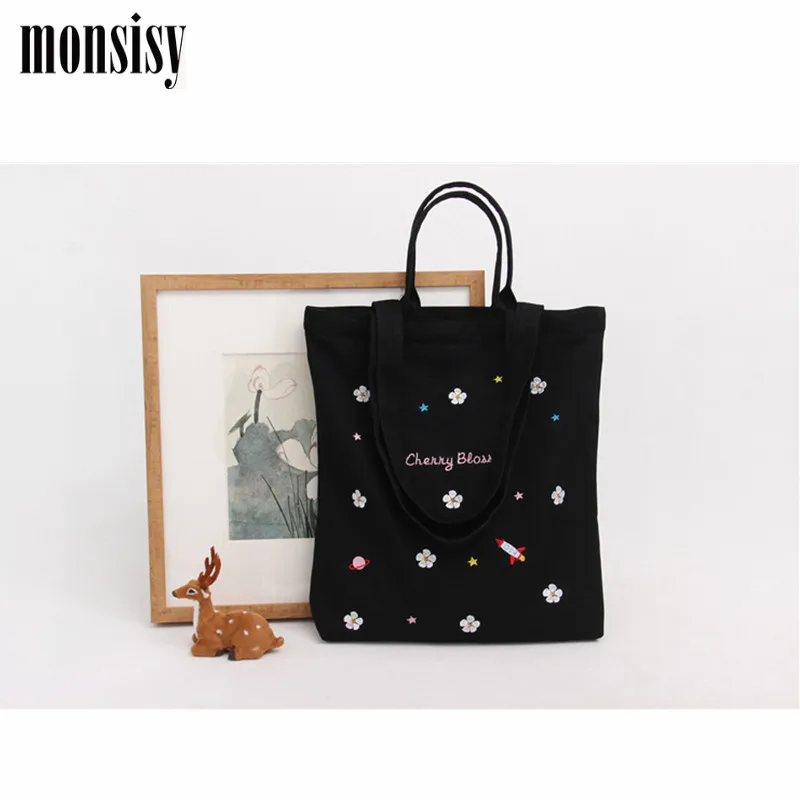 Monsisy Холщовая Сумка тоут женская хозяйственная сумка продуктовая через плечо