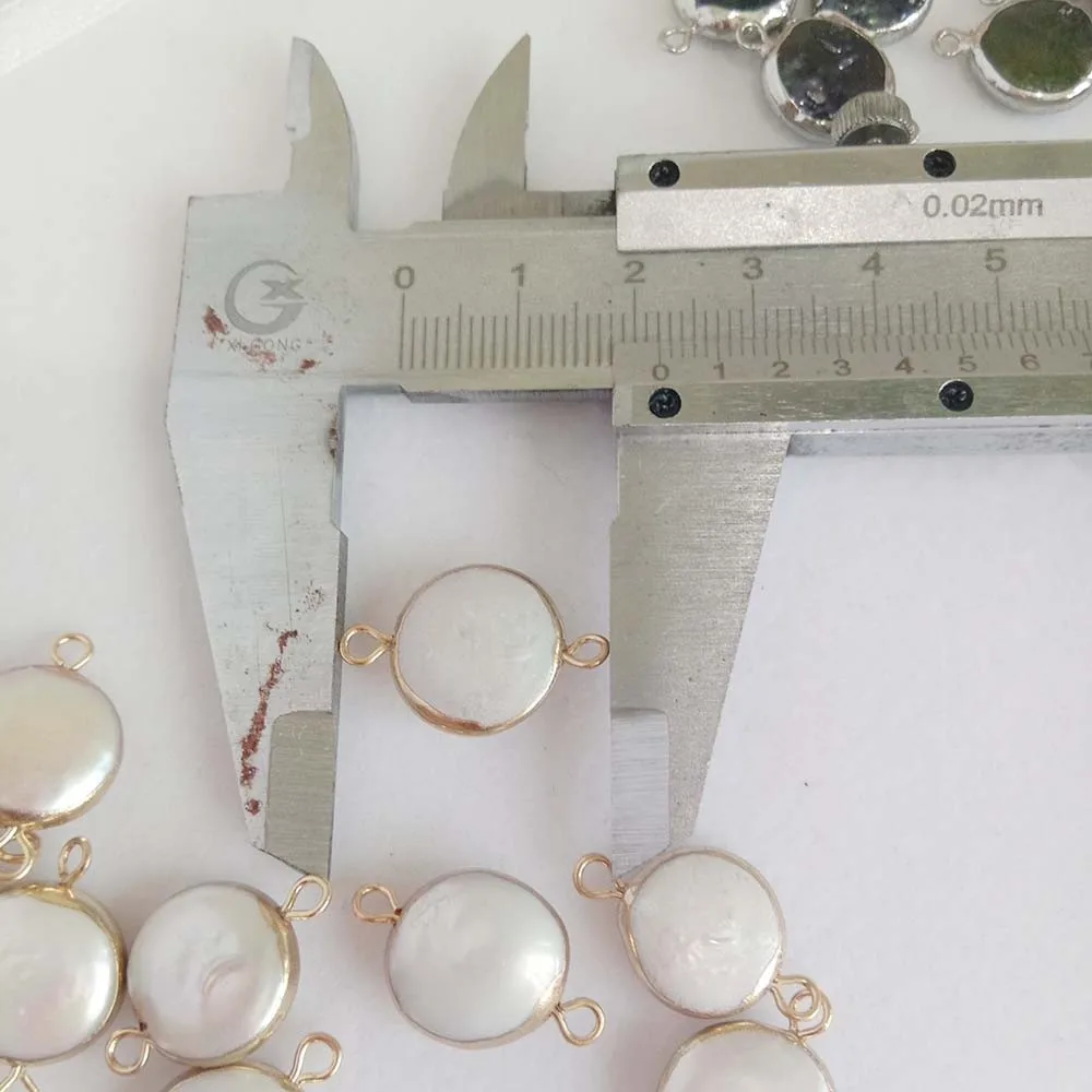 5 PCS /LOT 100% freshwater loose pearl with baroque coin shape 2 hanging DIY PEARL BEADS white and black COLORS | Украшения и