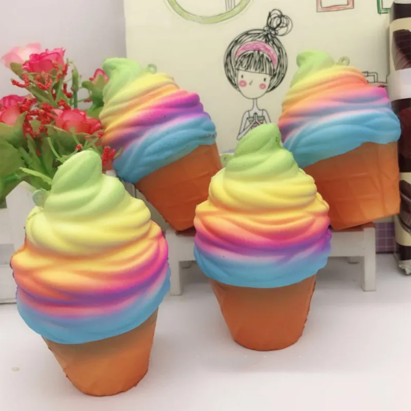 Jumbo Ranbow кремовый мягкий рельефный подарок для новорожденных Детский конус снятия