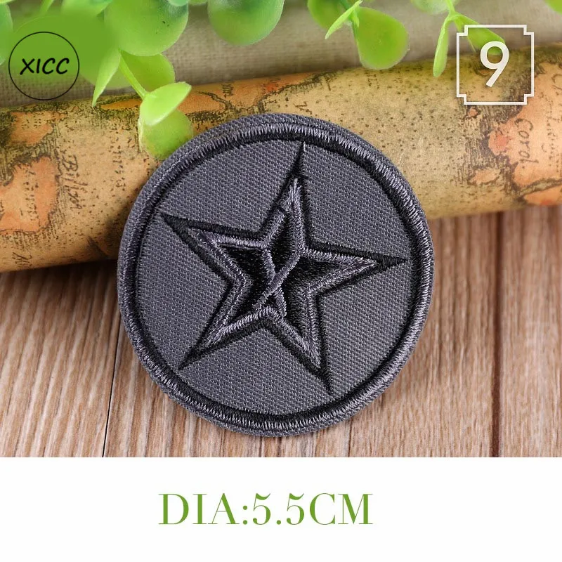 1pc 1-5 XICC новые армейские военные Аппликации, бейджи, крутой Национальный флаг, тактические вышитые нашивки для одежды, модные DIY полосатые наклейки - Цвет: 1pc 1-5