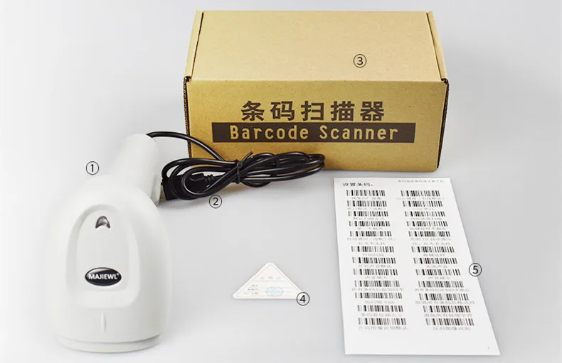 Новый USB лазерный проводной сканер штрих кода поддержка сканирования
