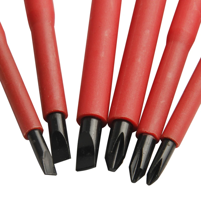 Набор изолированных отверток 8 шт. карандаш для проверки электрика рандомное