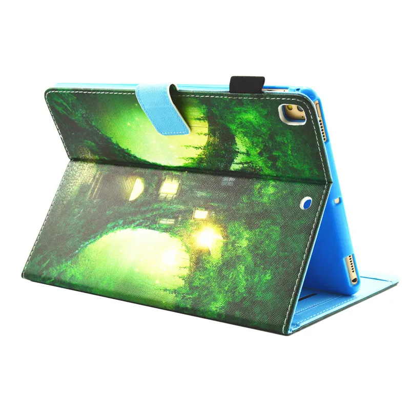 Wekays для нового Ipad 9 7 2018 кожаный чехол с мультяшным деревом Coque Apple дюймов 2017 A1822 A1823