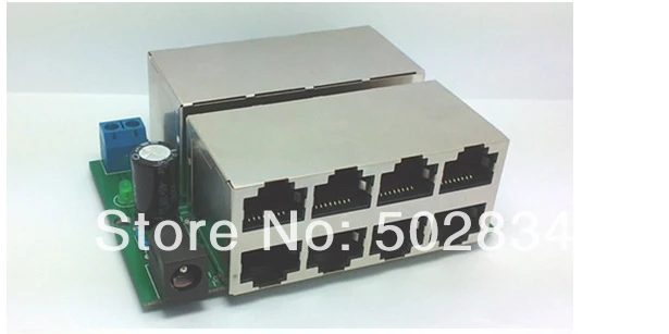 10 шт./лот 8 Way DC Male 5 5x2 1 мм POE Инжектор Power Over Ethernet LAN адаптер | Строительство и ремонт