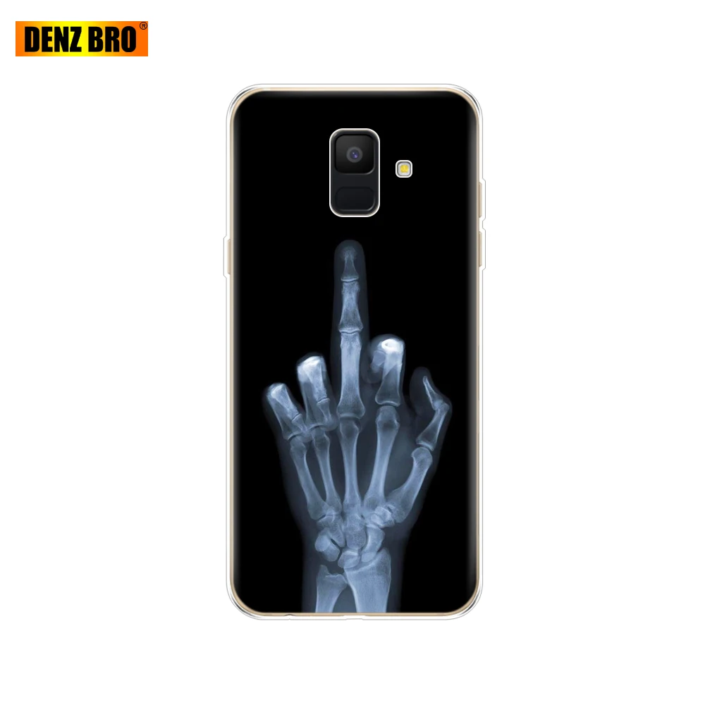 Для samsung Galaxy A6 чехол Dual SIM SM A600 A600F чехол для телефона samsung A6 plus A605 A605F защитный ковер бампер - Цвет: 61856