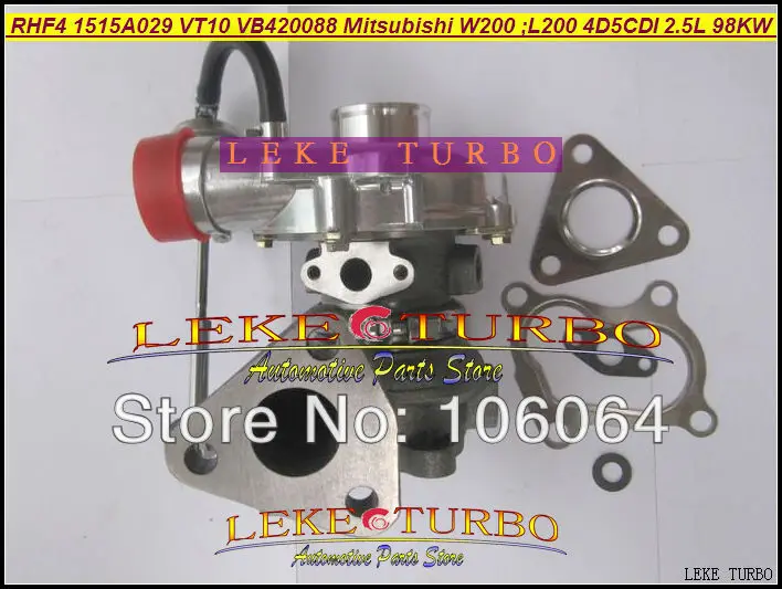 Турбокомпрессор RHF4 VT10 1515A029 VB420088 для автомобилей Mitsubishi W200 L200 2006- 4D5CDI 2 5 л 98кВт