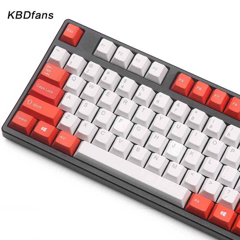 Kbdfans Новое поступление pbt топ с принтом кепка вишневый профиль 117 клавиш 1 75 shift для