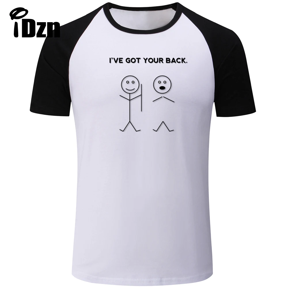 IDzn I Got Your Back Мужская футболка с принтом хлопковая забавная Повседневная