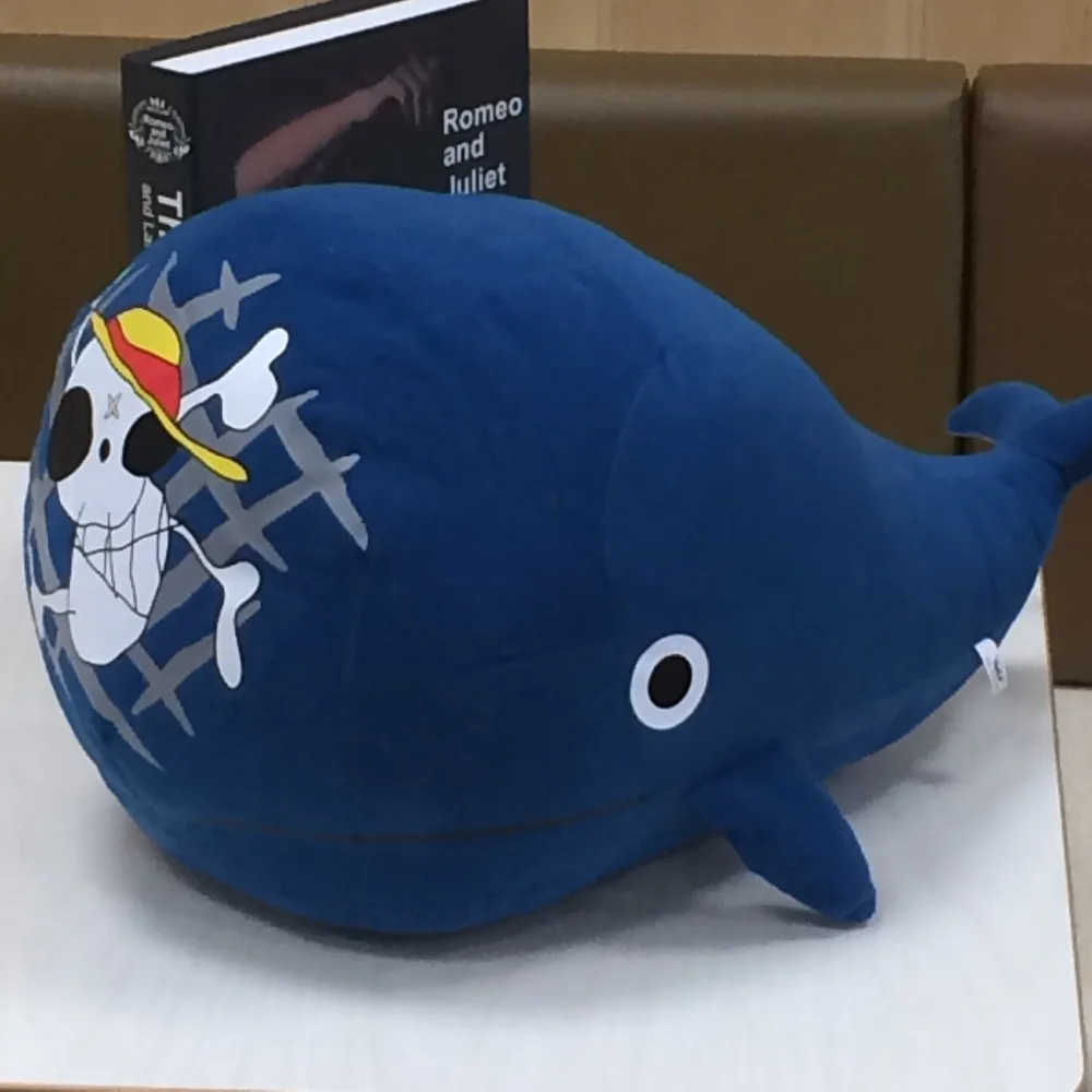 Mu&ntilde;eca de peluche Raab Laboon de 42cm, juguete de peluche de piratas, sombrero de paja, signo de Isla de ballena-1