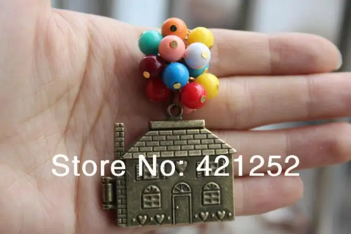 6 шт ожерелье из бисера Летающий дом Летающие мечты до фильма медальон Necklac |