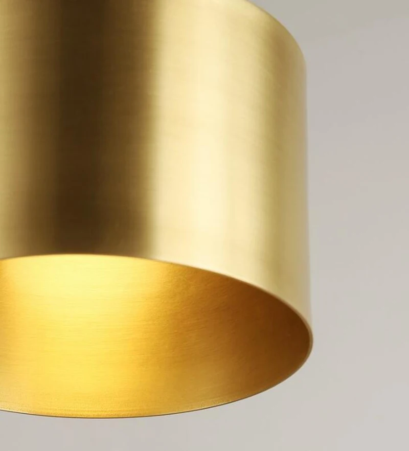 

Gold Simple American style Pendant Light For Bedroom Dining Room Balcony Corridor Living Room Fashion Retro Lamp led Bulb