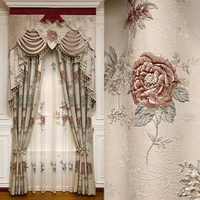 high quality elegant 3d jacquard blackout curtains for bedroom kitchen luxury classic european curtains for living room hotel