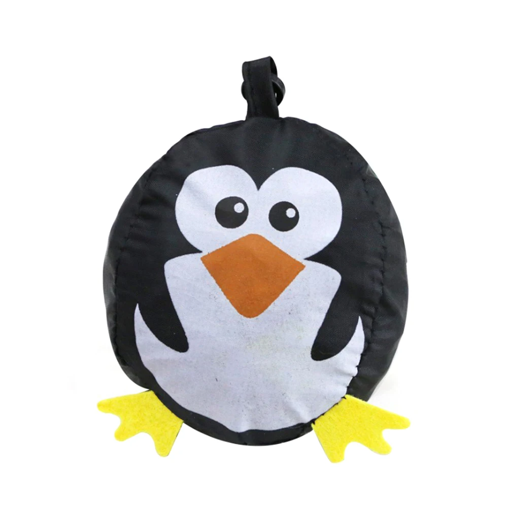 penguin Новые сумки с принтами животных милые дорожные складные сумки для хранения продуктов Многоразовые Сумки для покупок для кошек, собак, милых желтых животных - Цвет: penguin