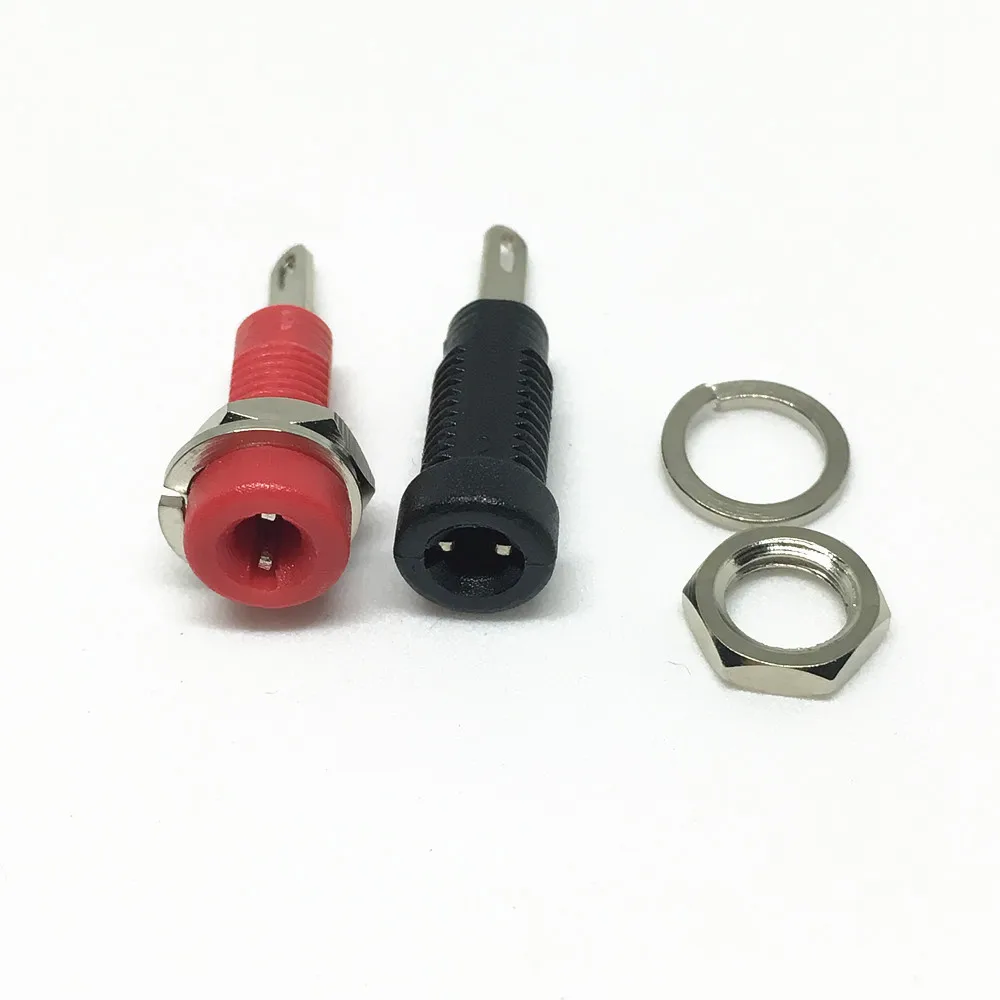 20Pcs Copper 2mm Binding Post Banana Jack Socket Panel Mount for Safety Protection Plug Test Probe Connector | Обустройство дома
