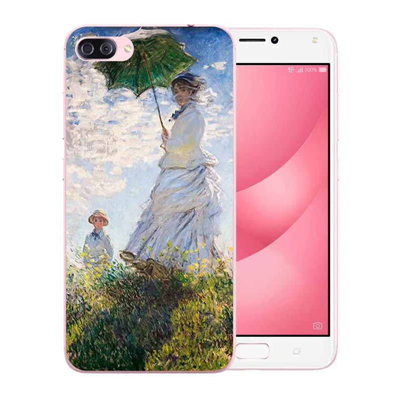 Мягкий чехол для Asus ZenFone 4 Max ZC554KL Van Gogh с узором из ТПУ силиконовый защитный