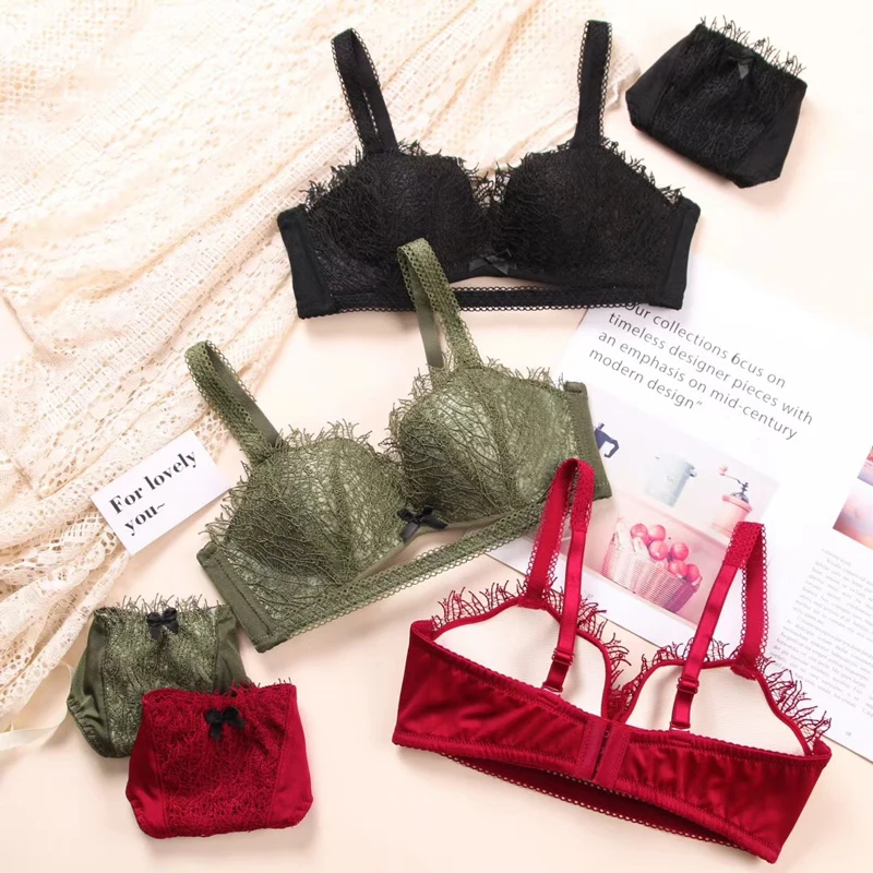 SP & CITY женский мягкий дышащий без косточек кружевной комплект с бюстгальтером