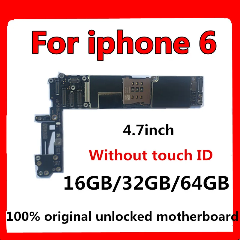 16 Гб/32 ГБ/64 ГБ Оригинальный разблокированный для iphone 6 материнская плата с