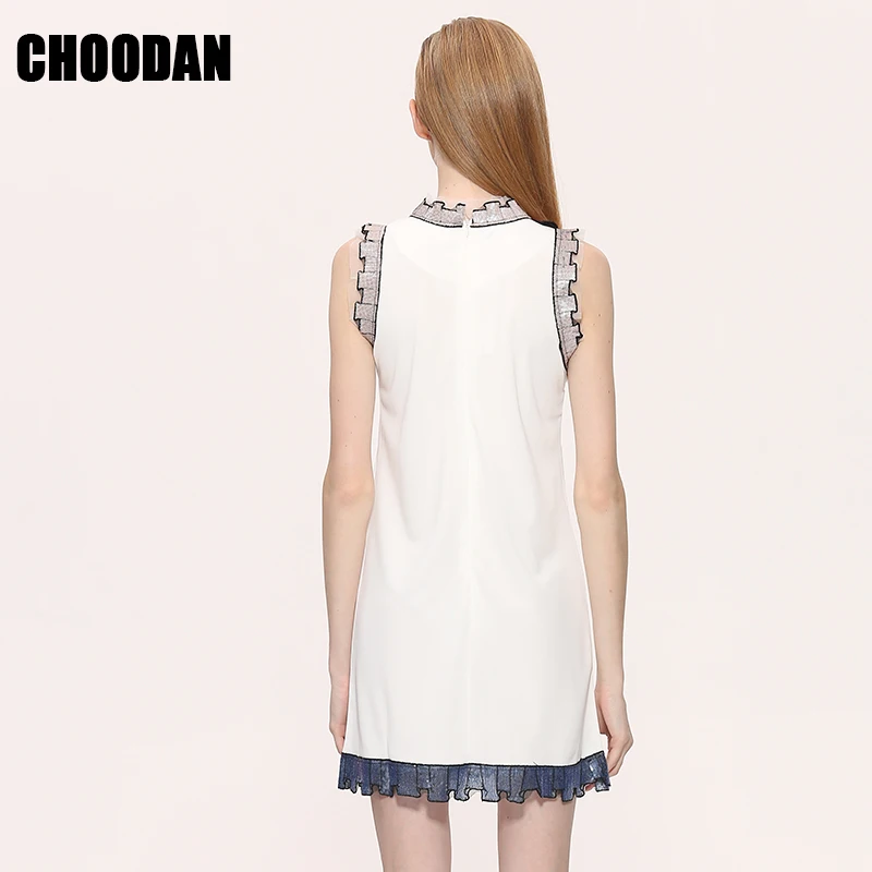 Женские вечерние платья с блестками летние кружевные без рукавов белые/черные