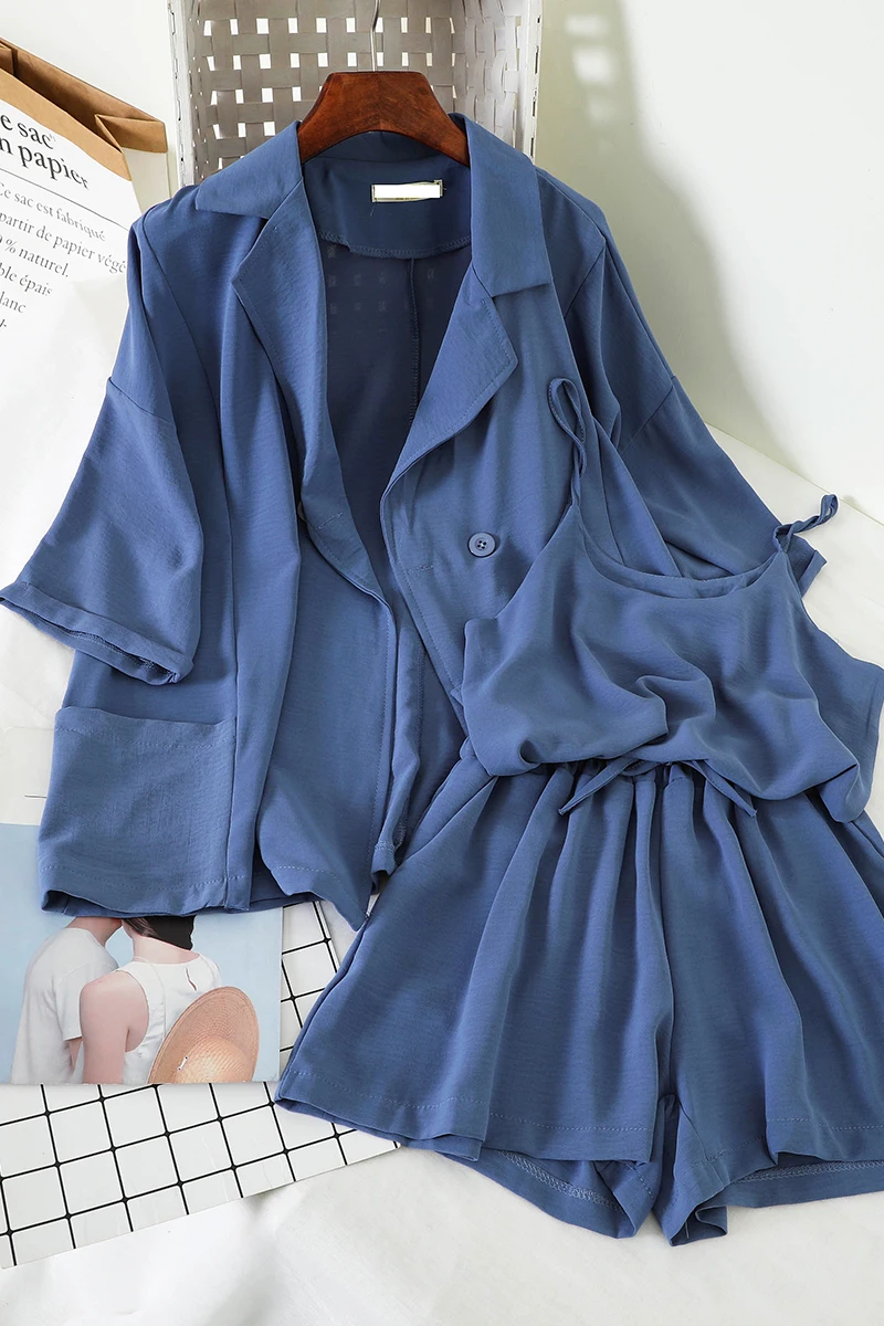 Новинка 2020 женский комплект из двух предметов куртка с воротником и подтяжками